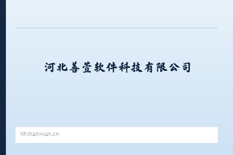 河北善萱软件科技有限公司 列表图