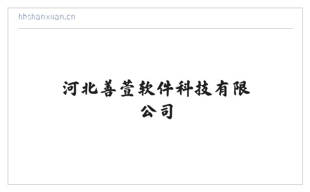 河北善萱软件科技有限公司 缩略图
